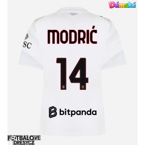 AC Milan Luka Modric #14 Dámské Venkovní Dres 2026-27 Krátký Rukáv AC Milan Luka Modric #14 Dámské Venkovní Dres 2026-27 Krátký Rukáv